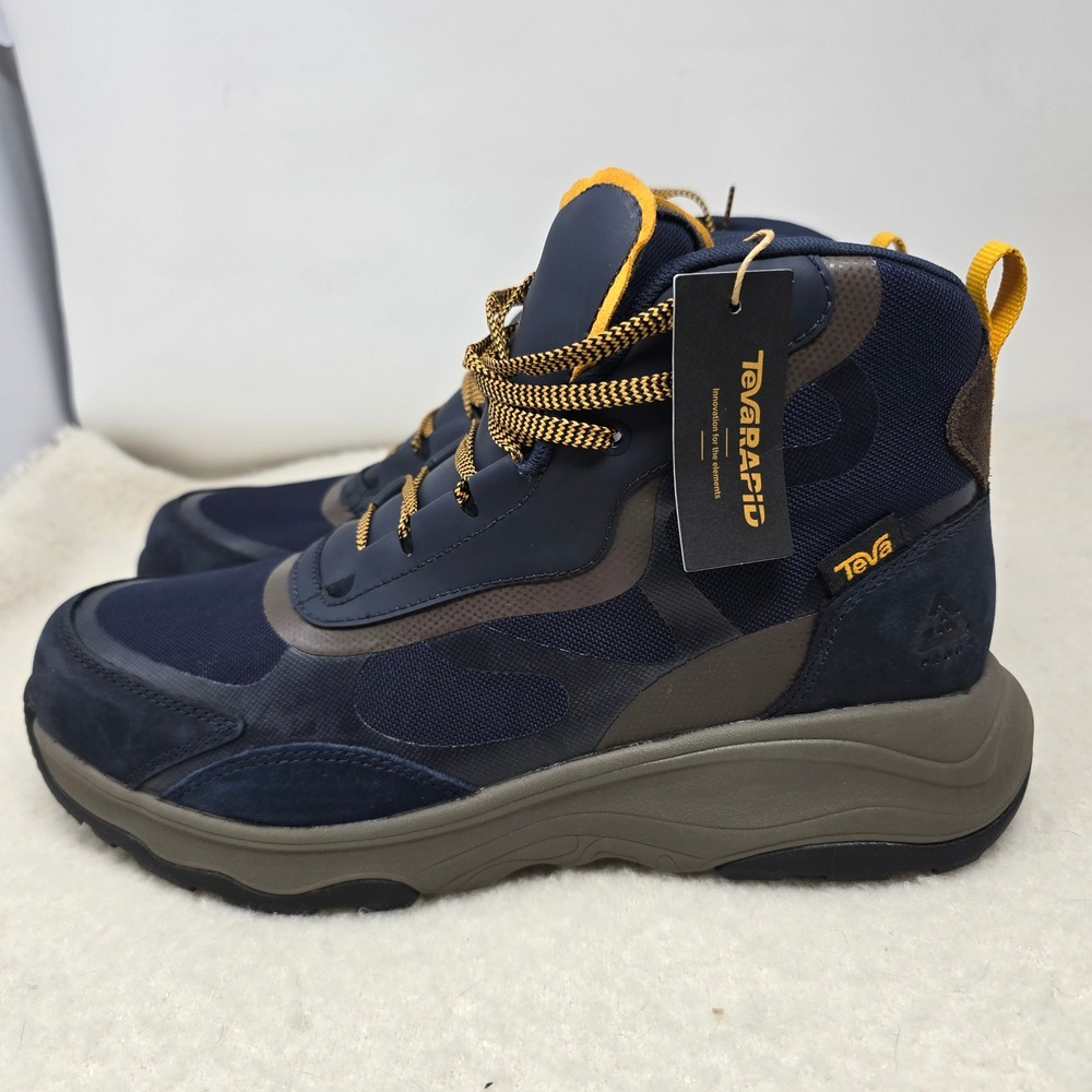 Teva Geotrecca Mid Mens 10 Navy Blue Waterproof Hiking Boots 1129588
